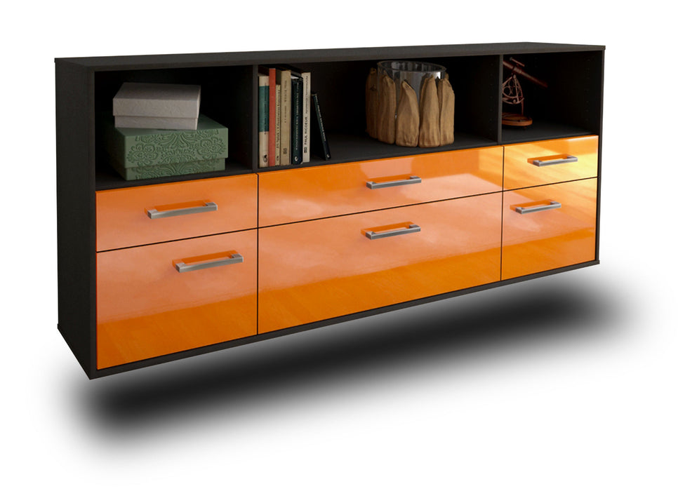 Sideboard Bellevue, Orange Seite (180x79x35cm) - Dekati GmbH