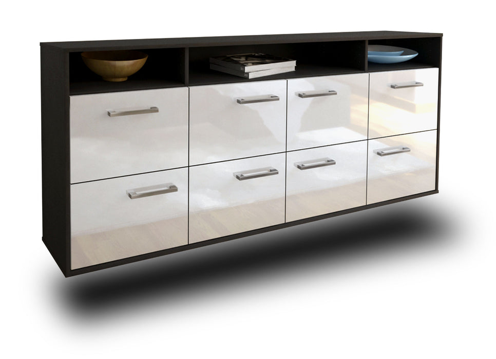 Sideboard Concord, Weiß Seite (180x79x35cm) - Dekati GmbH