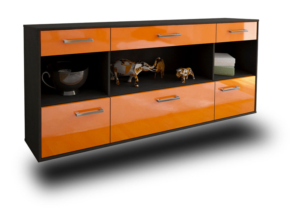 Sideboard Clarksville, Orange Seite (180x79x35cm) - Dekati GmbH