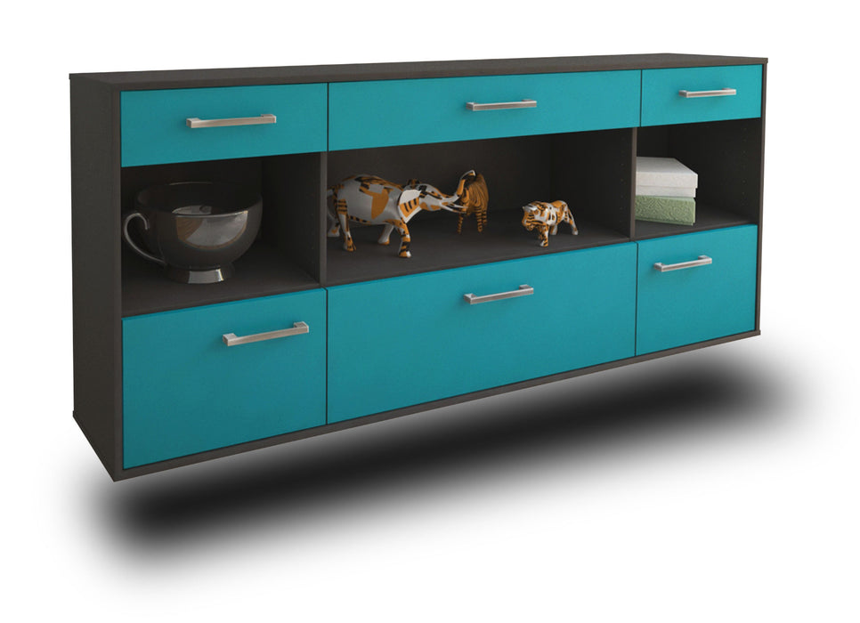 Sideboard Clarksville, Tuerkis Seite (180x79x35cm) - Dekati GmbH