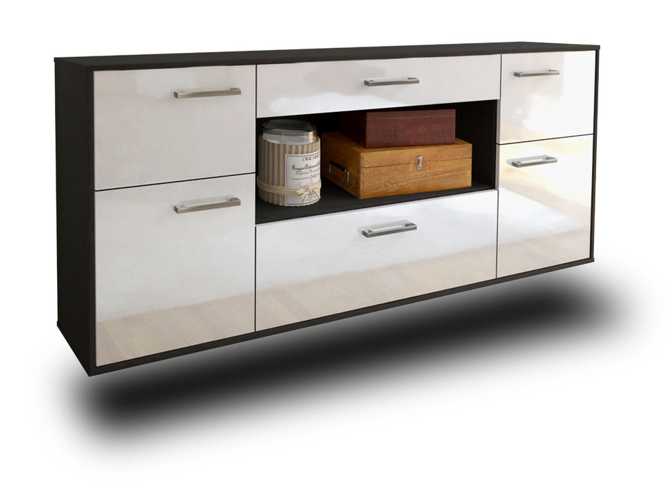 Sideboard Visalia, Weiß Seite (180x79x35cm) - Dekati GmbH