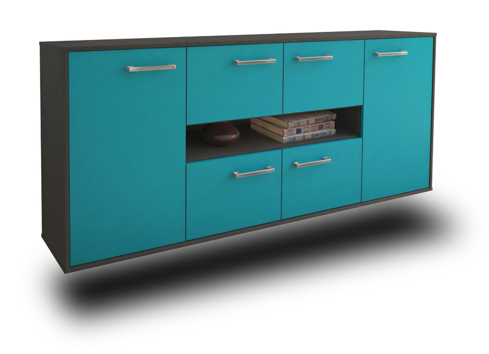 Sideboard Stamford, Tuerkis Seite (180x79x35cm) - Dekati GmbH