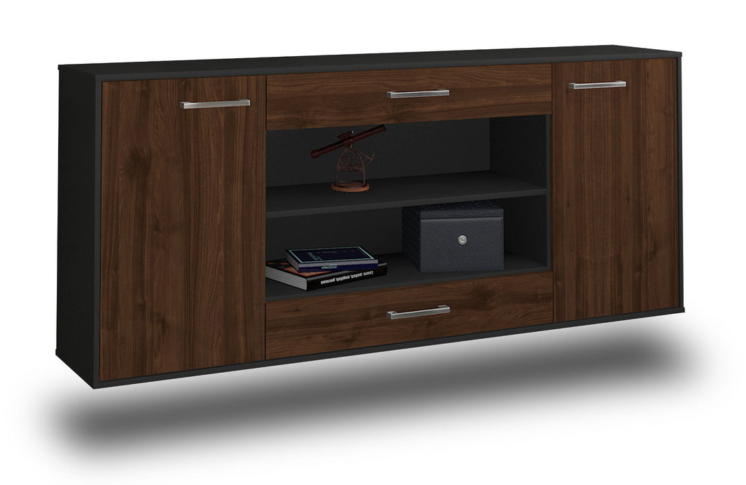 Sideboard Olathe, Walnuss Seite (180x79x35cm) - Dekati GmbH