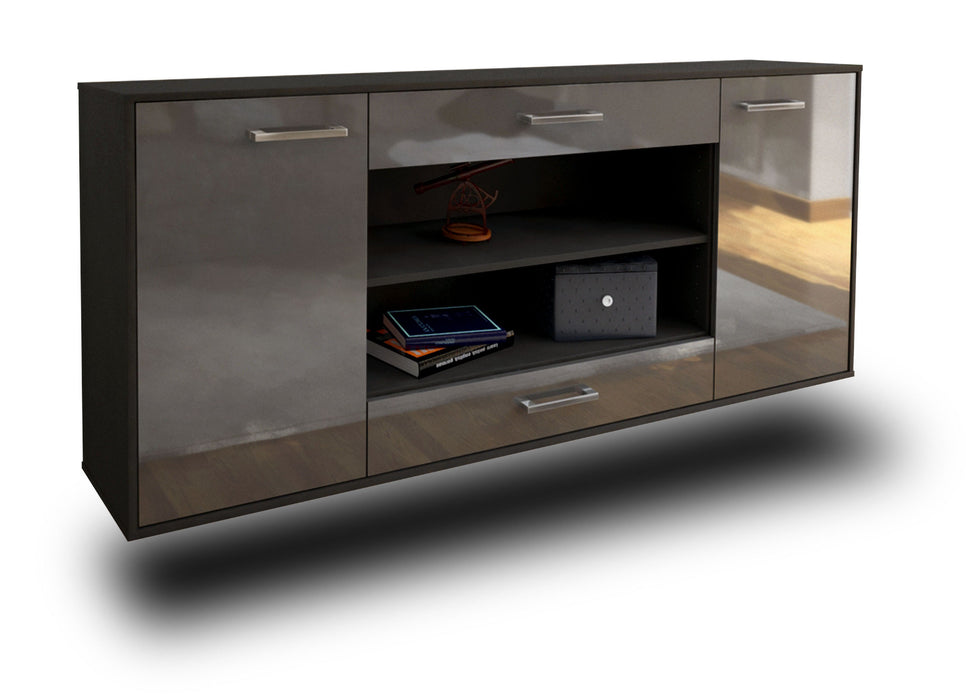 Sideboard Olathe, Grau Seite (180x79x35cm) - Dekati GmbH