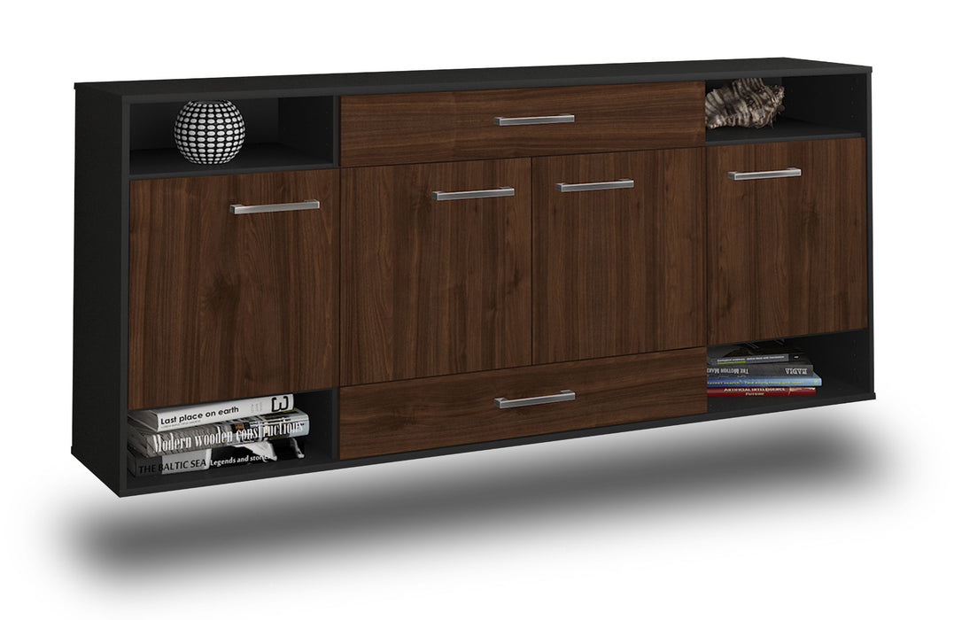 Sideboard Evansville, Walnuss Seite (180x79x35cm) - Dekati GmbH