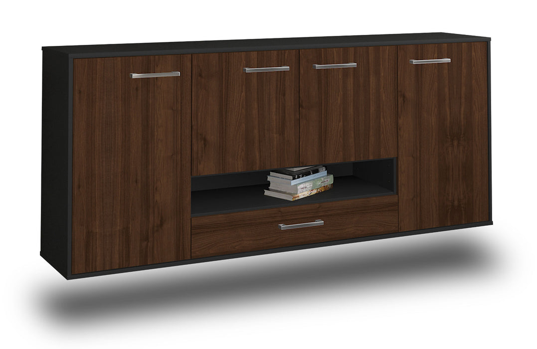 Sideboard Abilene, Walnuss Seite (180x79x35cm) - Dekati GmbH