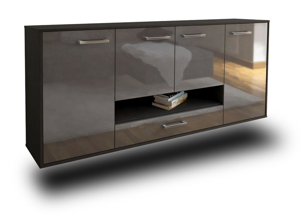 Sideboard Abilene, Grau Seite (180x79x35cm) - Dekati GmbH