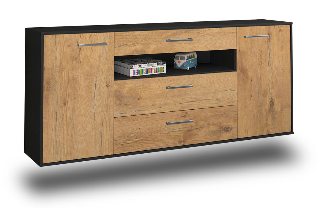 Sideboard Vallejo, Eiche Seite (180x79x35cm) - Dekati GmbH