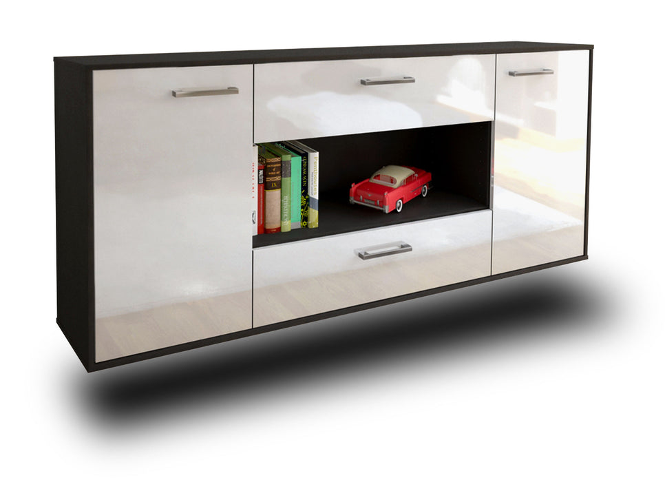 Sideboard Denton, Weiß Seite (180x79x35cm) - Dekati GmbH