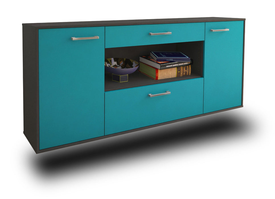 Sideboard Ann Arbor, Tuerkis Seite (180x79x35cm) - Dekati GmbH