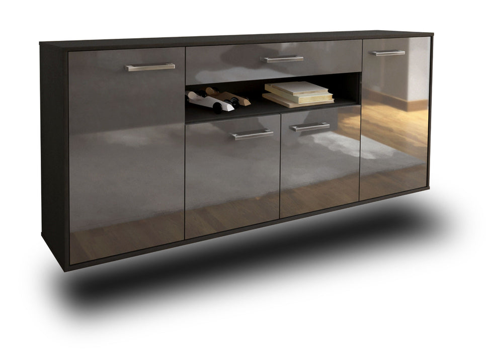 Sideboard Lansing, Grau Seite (180x79x35cm) - Dekati GmbH