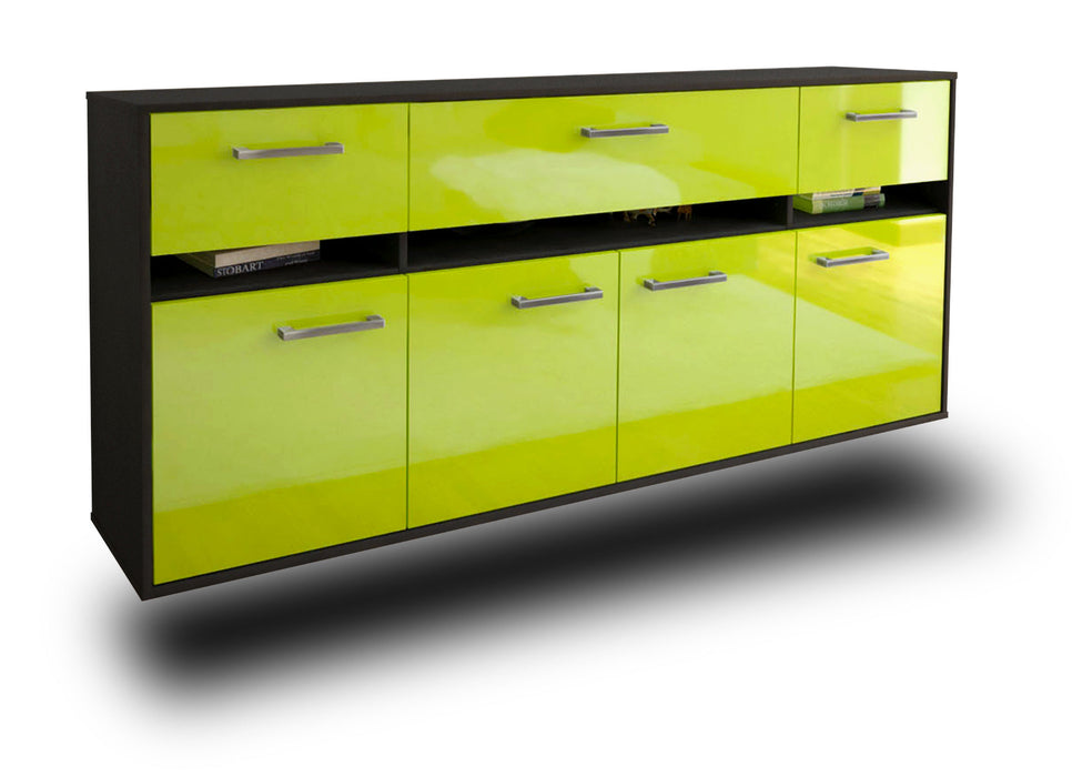 Sideboard Gainesville, Gruen Seite (180x79x35cm) - Dekati GmbH