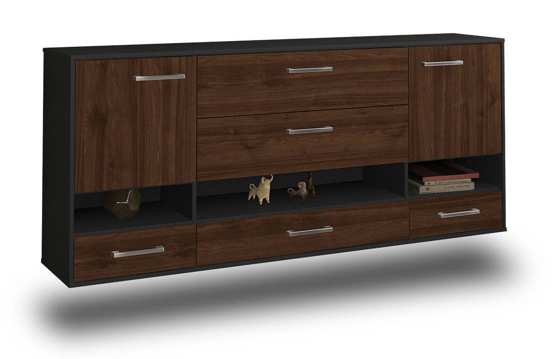 Sideboard Lafayette, Walnuss Seite (180x79x35cm) - Dekati GmbH