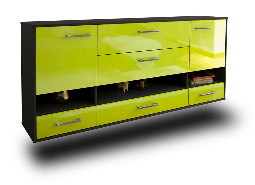 Sideboard Lafayette, Gruen Seite (180x79x35cm) - Dekati GmbH