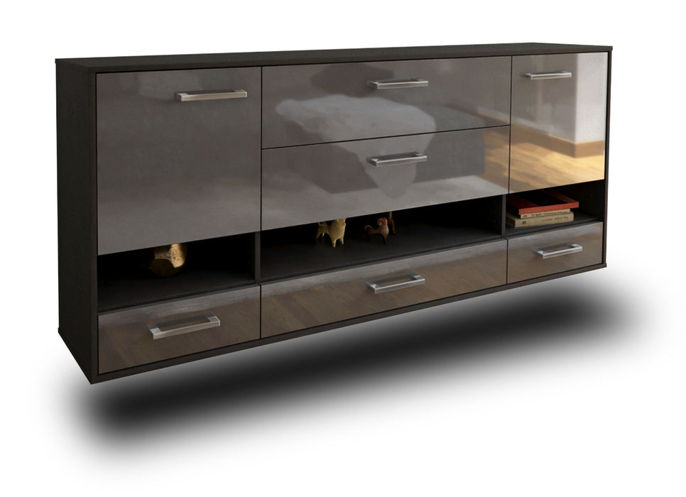 Sideboard Lafayette, Grau Seite (180x79x35cm) - Dekati GmbH