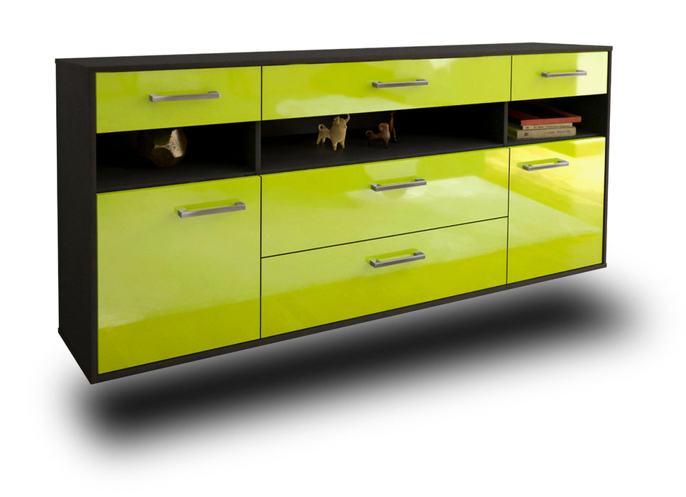 Sideboard Inglewood, Gruen Seite (180x79x35cm) - Dekati GmbH