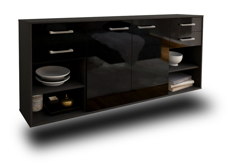 Sideboard Independence, Schwarz Seite (180x79x35cm) - Dekati GmbH