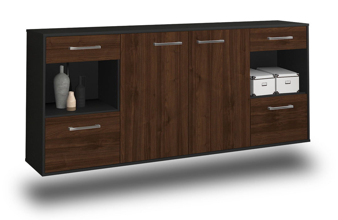 Sideboard Charleston, Walnuss Seite (180x79x35cm) - Dekati GmbH