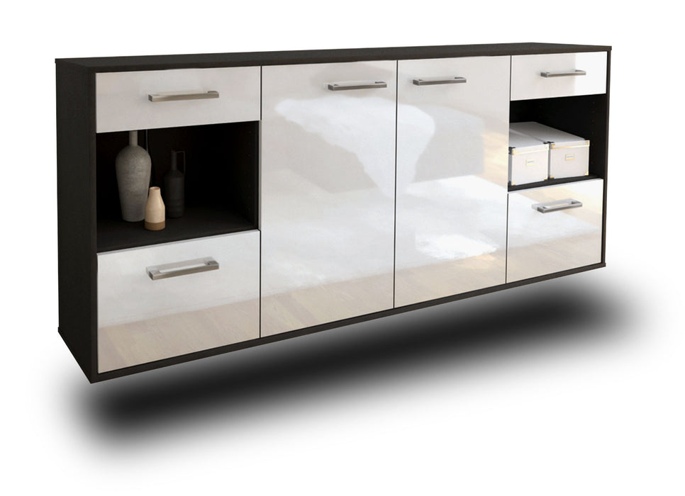 Sideboard Charleston, Weiß Seite (180x79x35cm) - Dekati GmbH