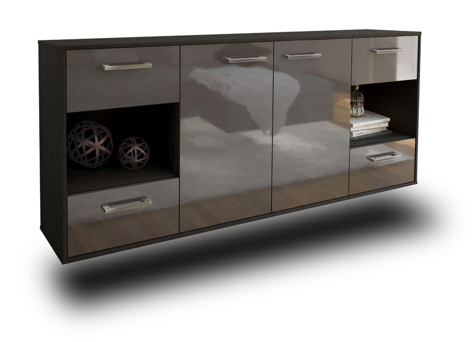 Sideboard Santa Clara, Grau Seite (180x79x35cm) - Dekati GmbH