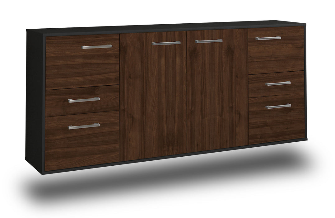 Sideboard Beaumont, Walnuss Seite (180x79x35cm) - Dekati GmbH