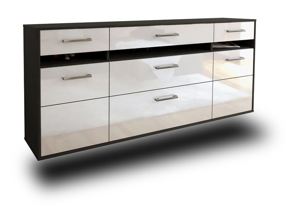 Sideboard Manchester, Weiß Seite (180x79x35cm) - Dekati GmbH