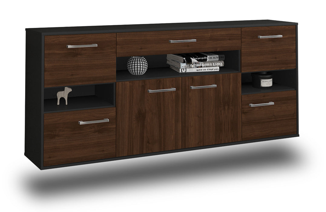 Sideboard Downey, Walnuss Seite (180x79x35cm) - Dekati GmbH