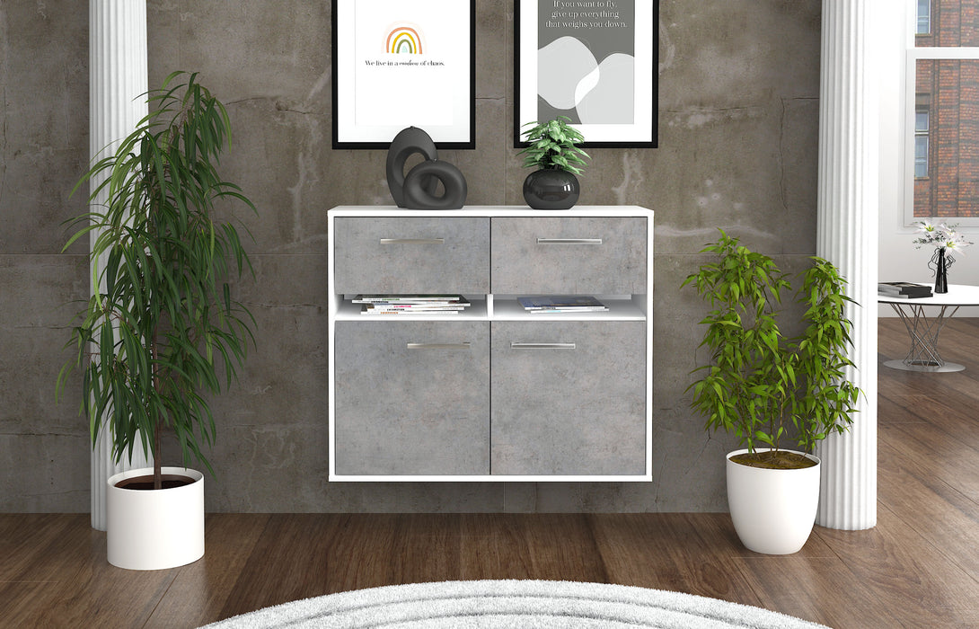 Sideboard Akron, Beton Studio (92x79x35cm) - Dekati GmbH