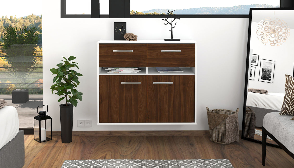 Sideboard Akron, Walnuss Studio (92x79x35cm) - Dekati GmbH