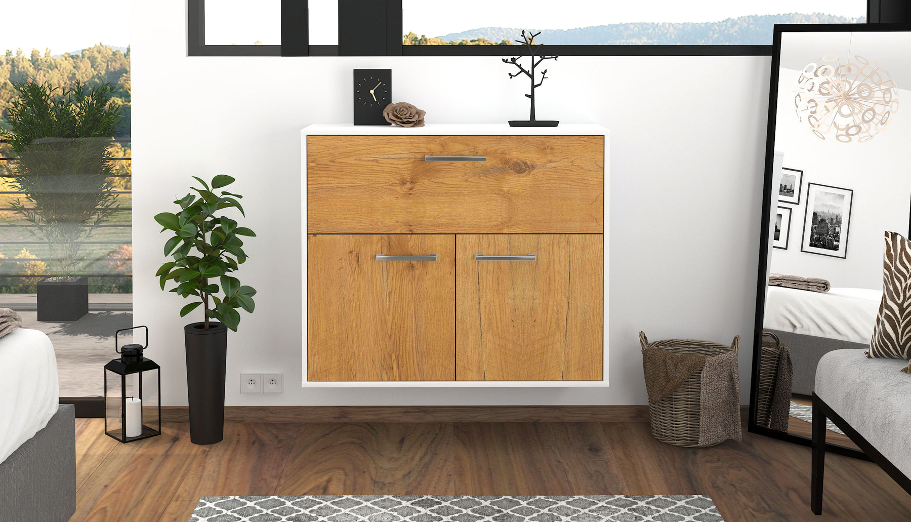 Sideboard Irving, Eiche Studio (92x79x35cm) - Dekati GmbH