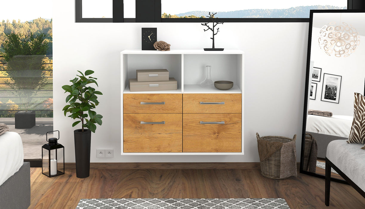 Sideboard Moreno Valley, Eiche Studio (92x79x35cm) - Dekati GmbH