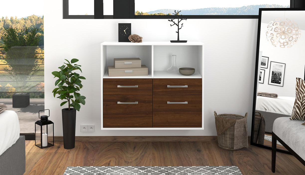 Sideboard Moreno Valley, Walnuss Studio (92x79x35cm) - Dekati GmbH