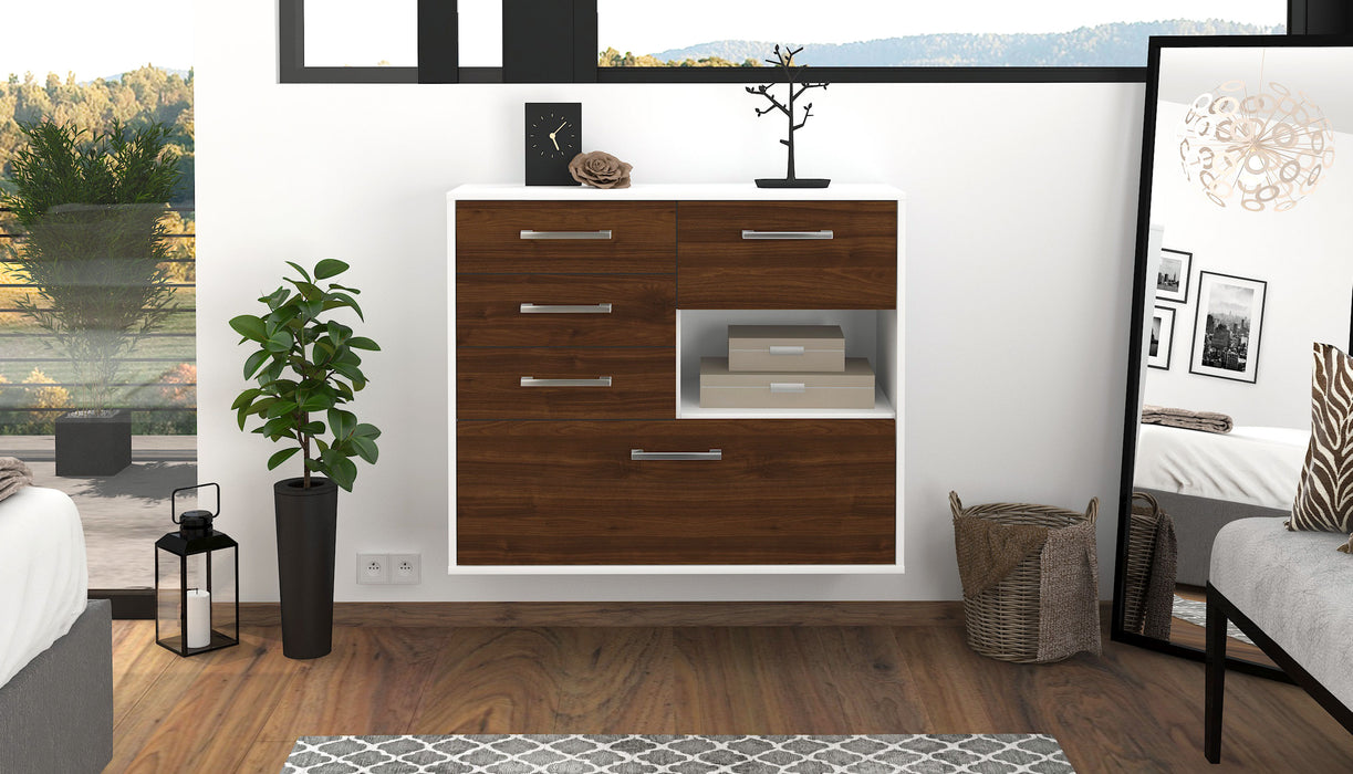 Sideboard Knoxville, Walnuss Studio (92x79x35cm) - Dekati GmbH