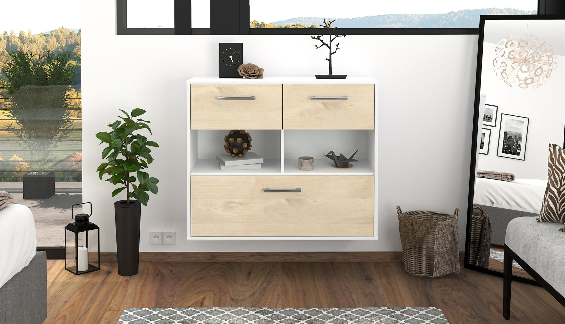 Sideboard Newport News, Zeder Studio (92x79x35cm) - Dekati GmbH