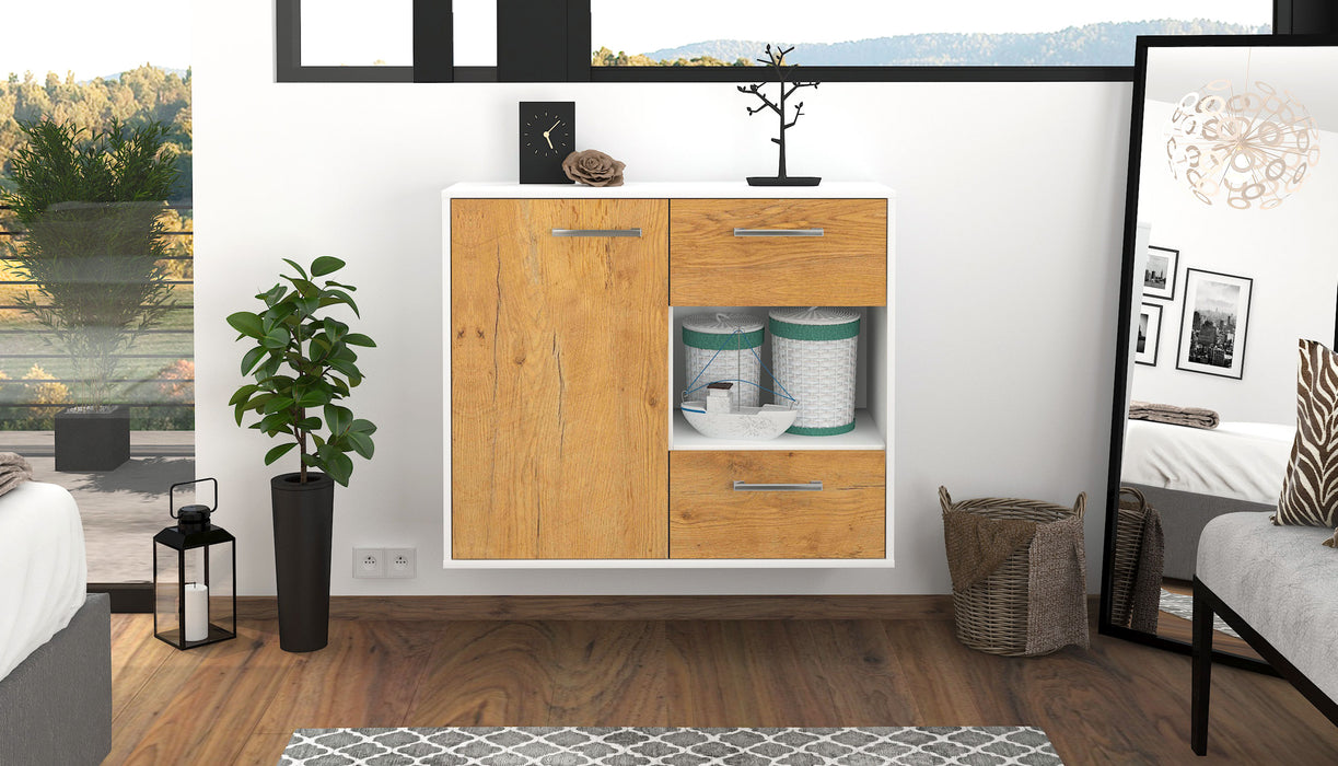 Sideboard Brownsville, Eiche Studio (92x79x35cm) - Dekati GmbH