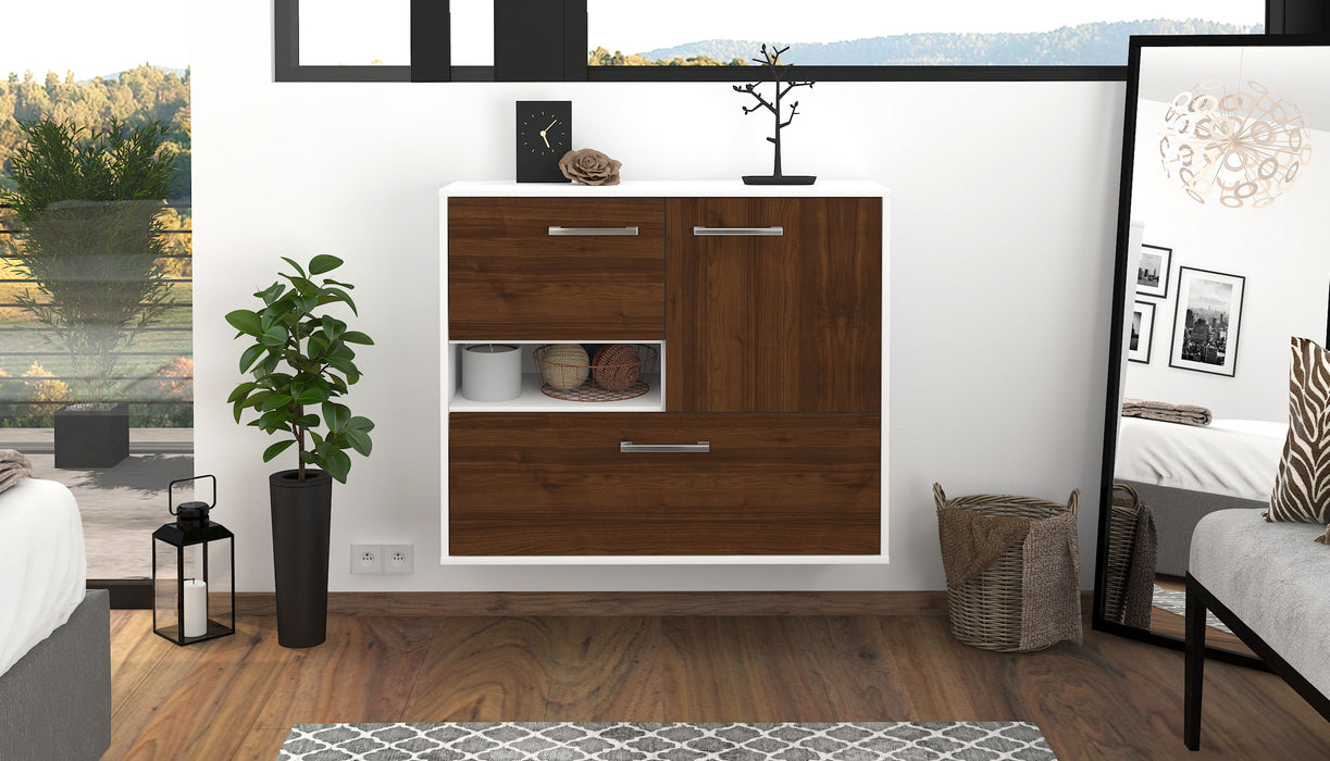 Sideboard Santa Clarita, Walnuss Studio (92x79x35cm) - Dekati GmbH