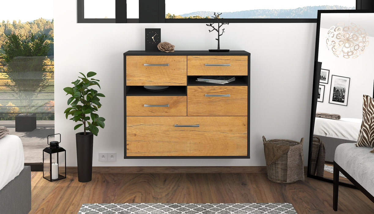 Sideboard Fayetteville, Eiche Studio (92x79x35cm) - Dekati GmbH