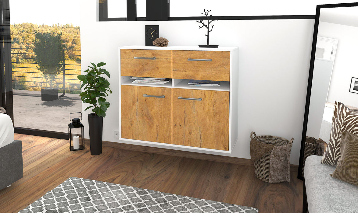 Sideboard Akron, Eiche Front (92x79x35cm) - Dekati GmbH