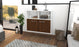 Sideboard Rochester, Walnuss Front (92x79x35cm) - Dekati GmbH