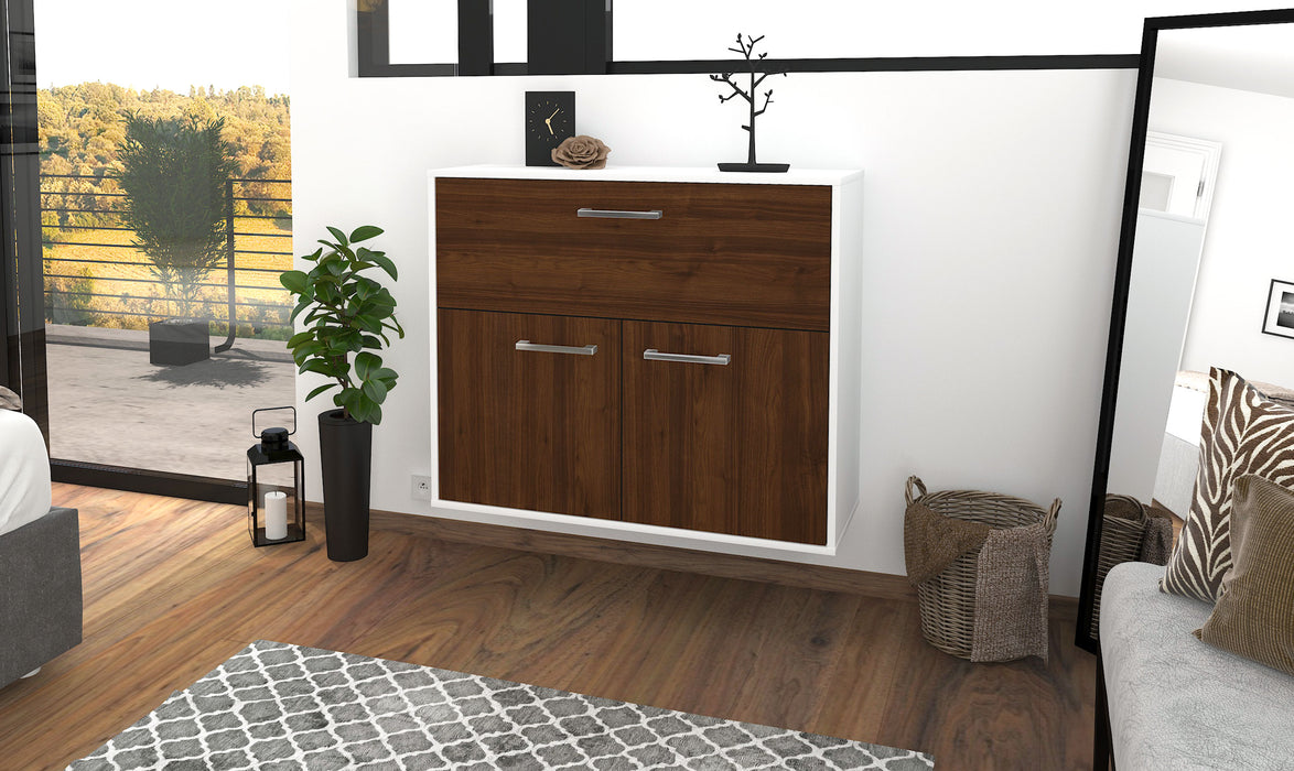 Sideboard Irving, Walnuss Front (92x79x35cm) - Dekati GmbH