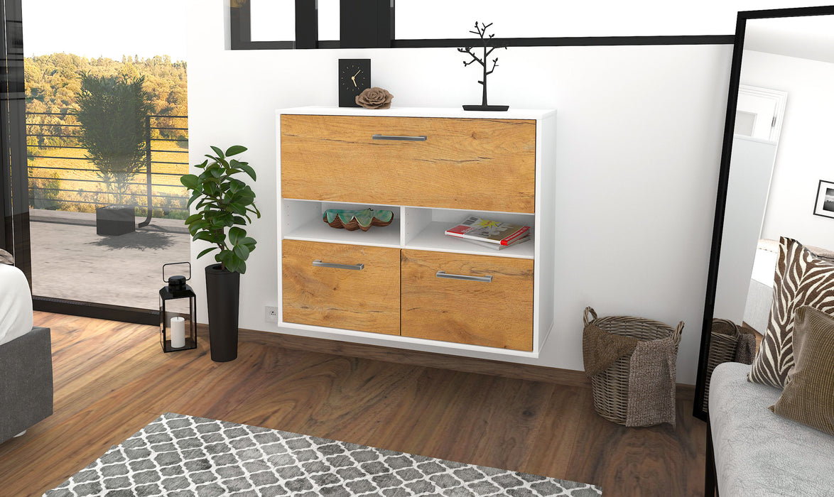 Sideboard San Bernardino, Eiche Front (92x79x35cm) - Dekati GmbH