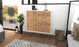 Sideboard Yonkers, Pinie Front (92x79x35cm) - Dekati GmbH