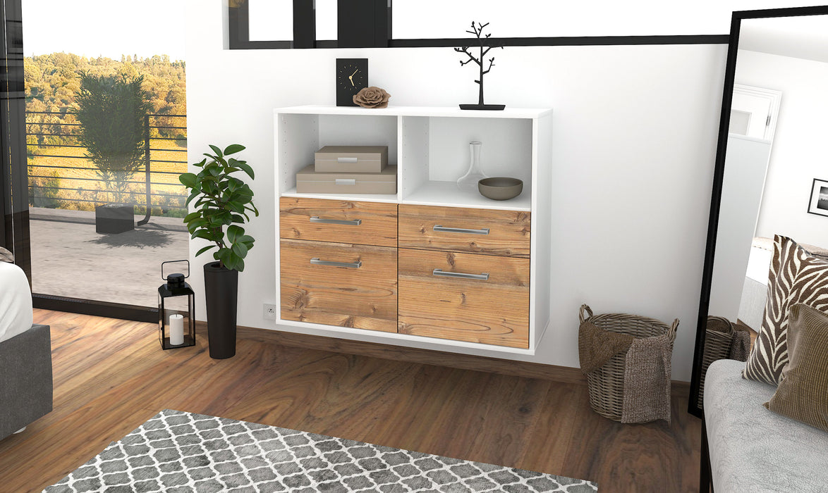 Sideboard Moreno Valley, Pinie Front (92x79x35cm) - Dekati GmbH