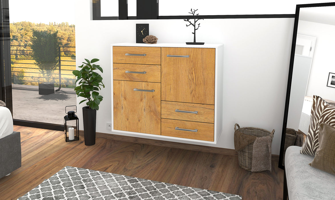 Sideboard Little Rock, Eiche Front (92x79x35cm) - Dekati GmbH