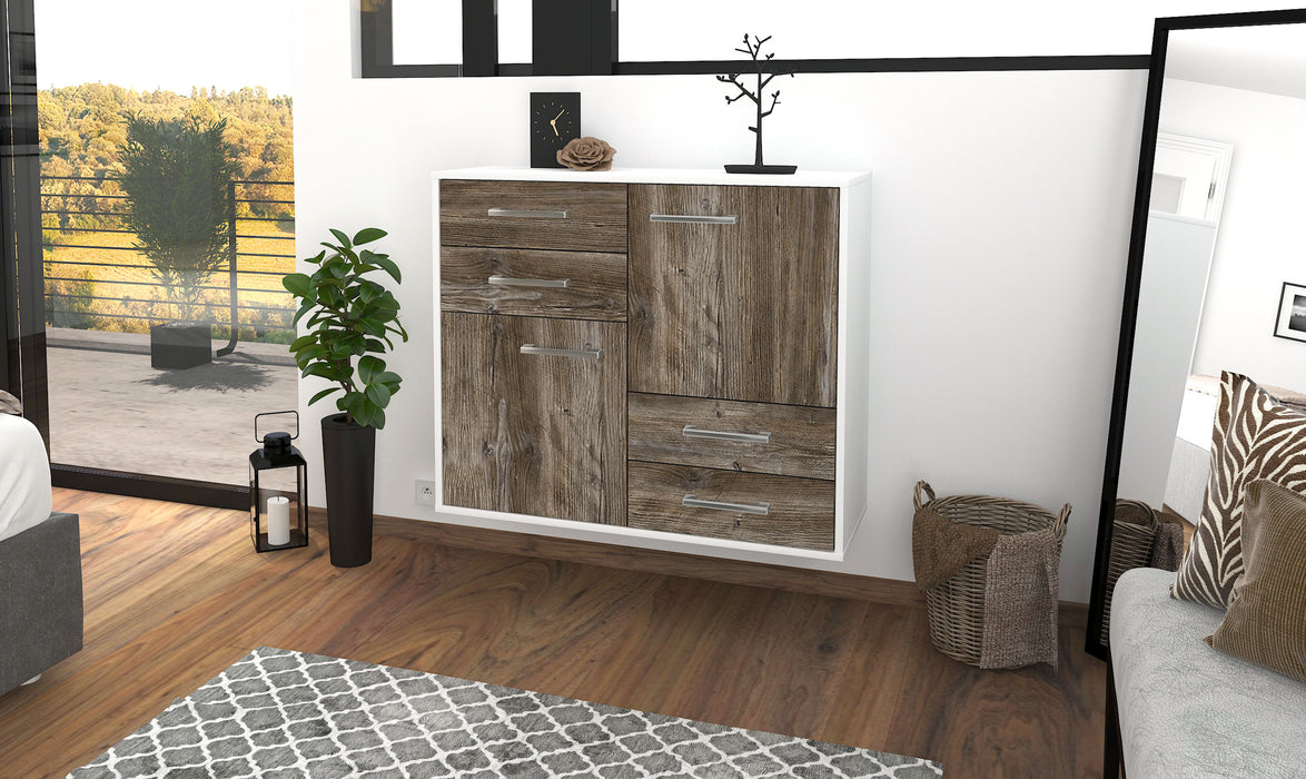 Sideboard Little Rock, Treibholz Front (92x79x35cm) - Dekati GmbH