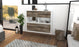 Sideboard Newport News, Treibholz Front (92x79x35cm) - Dekati GmbH