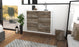 Sideboard Tempe, Treibholz Front (92x79x35cm) - Dekati GmbH