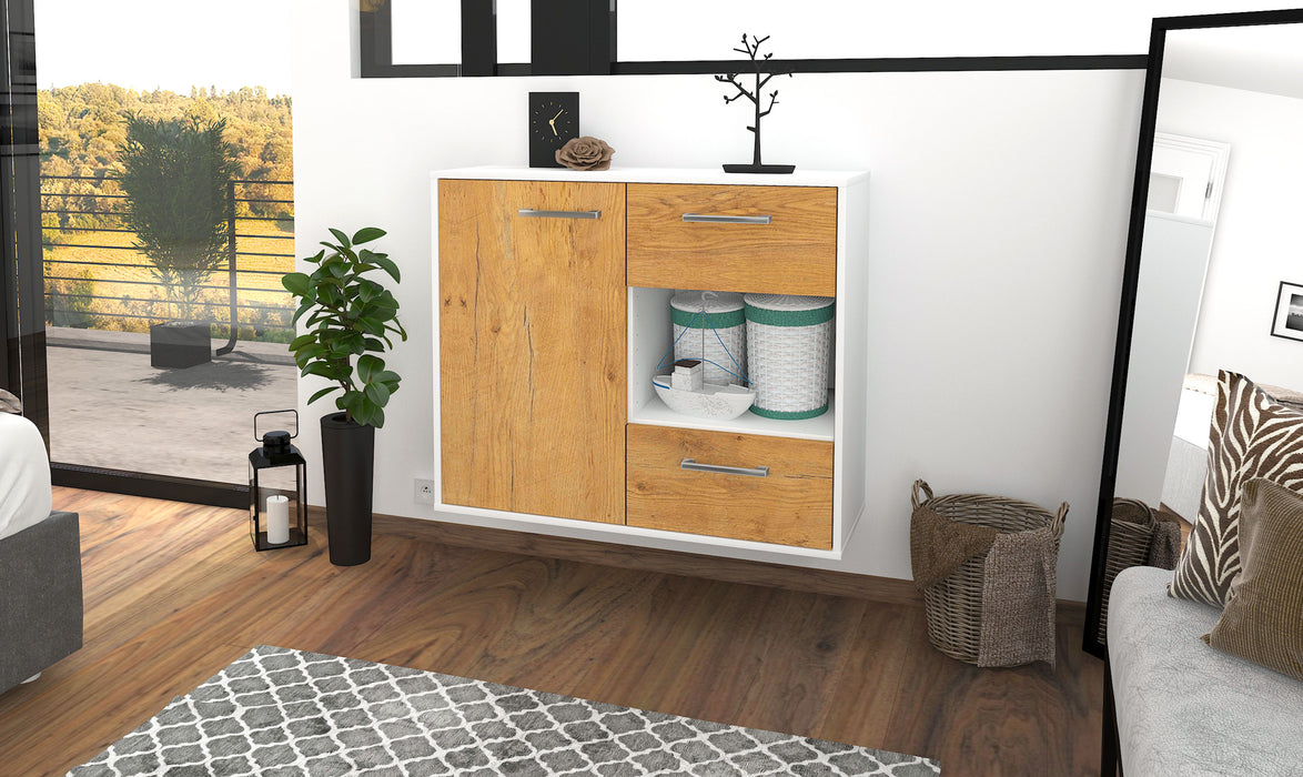 Sideboard Brownsville, Eiche Front (92x79x35cm) - Dekati GmbH