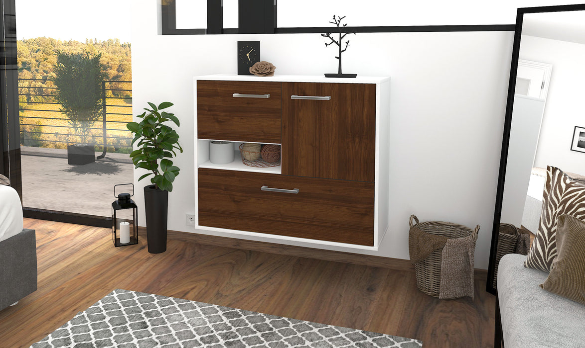 Sideboard Santa Clarita, Walnuss Front (92x79x35cm) - Dekati GmbH