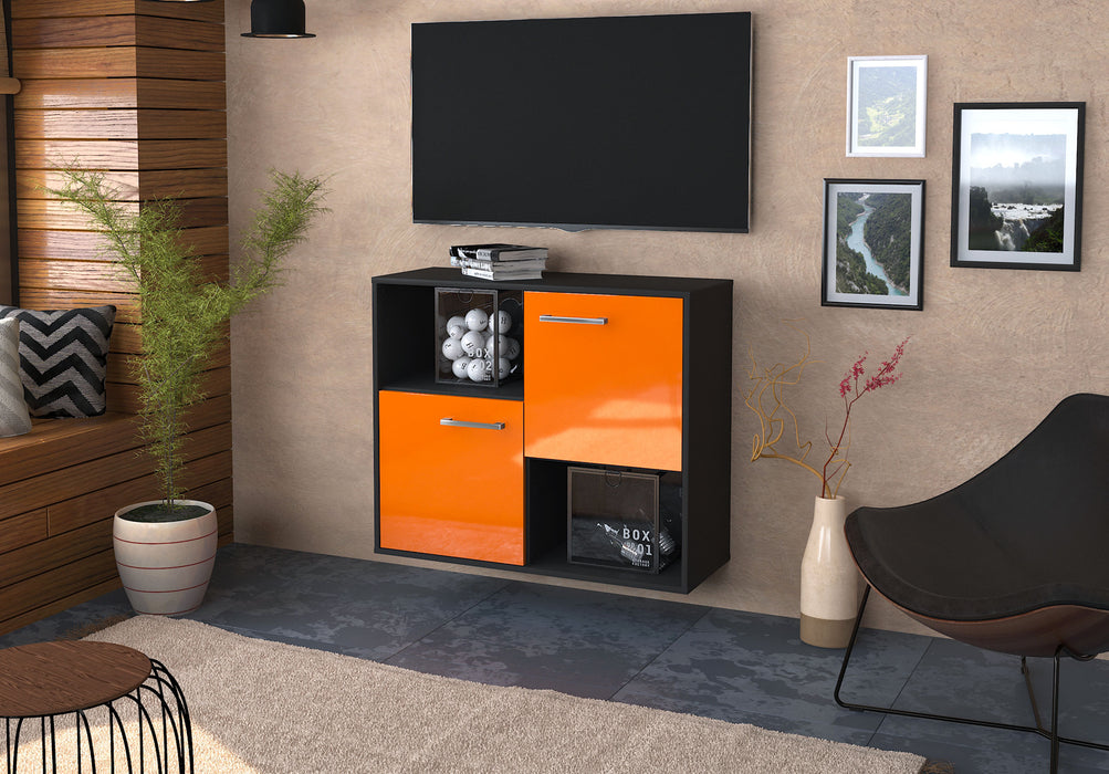 Sideboard Modesto, Orange Front (92x79x35cm) - Dekati GmbH